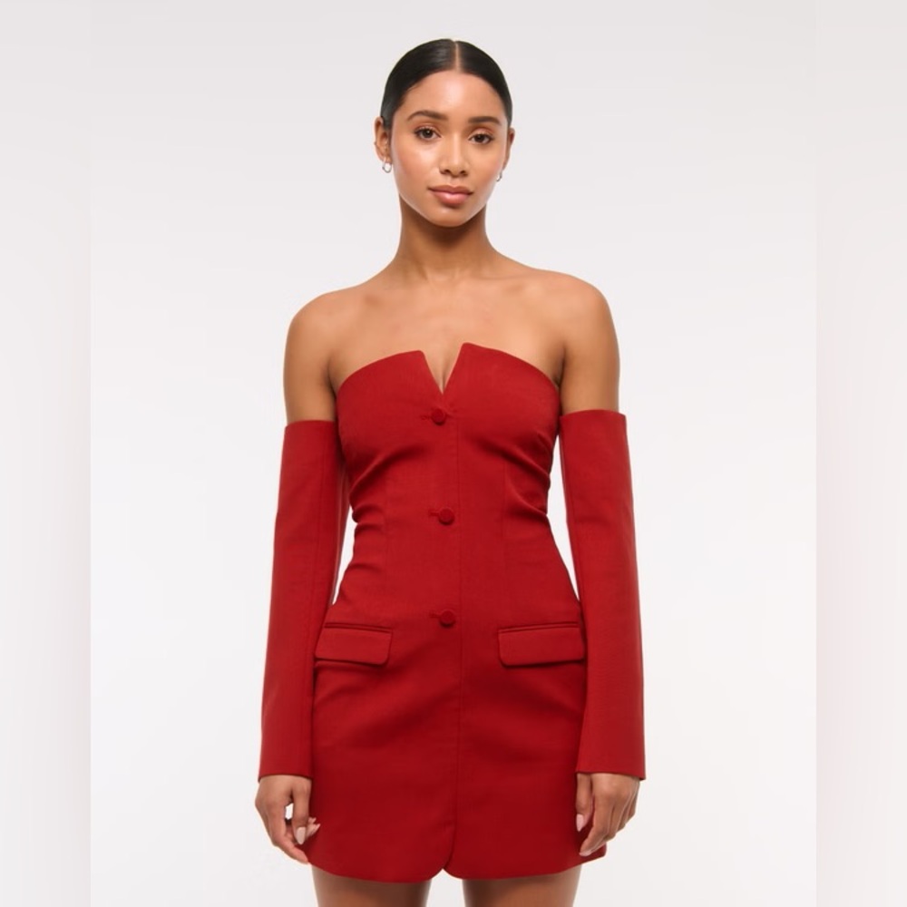 The A&F Mara Off-The-Shoulder Mini Dress